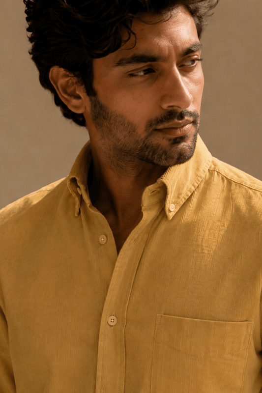Tokyo Edit Shirt | Warm Mustard | Japanese Cotton