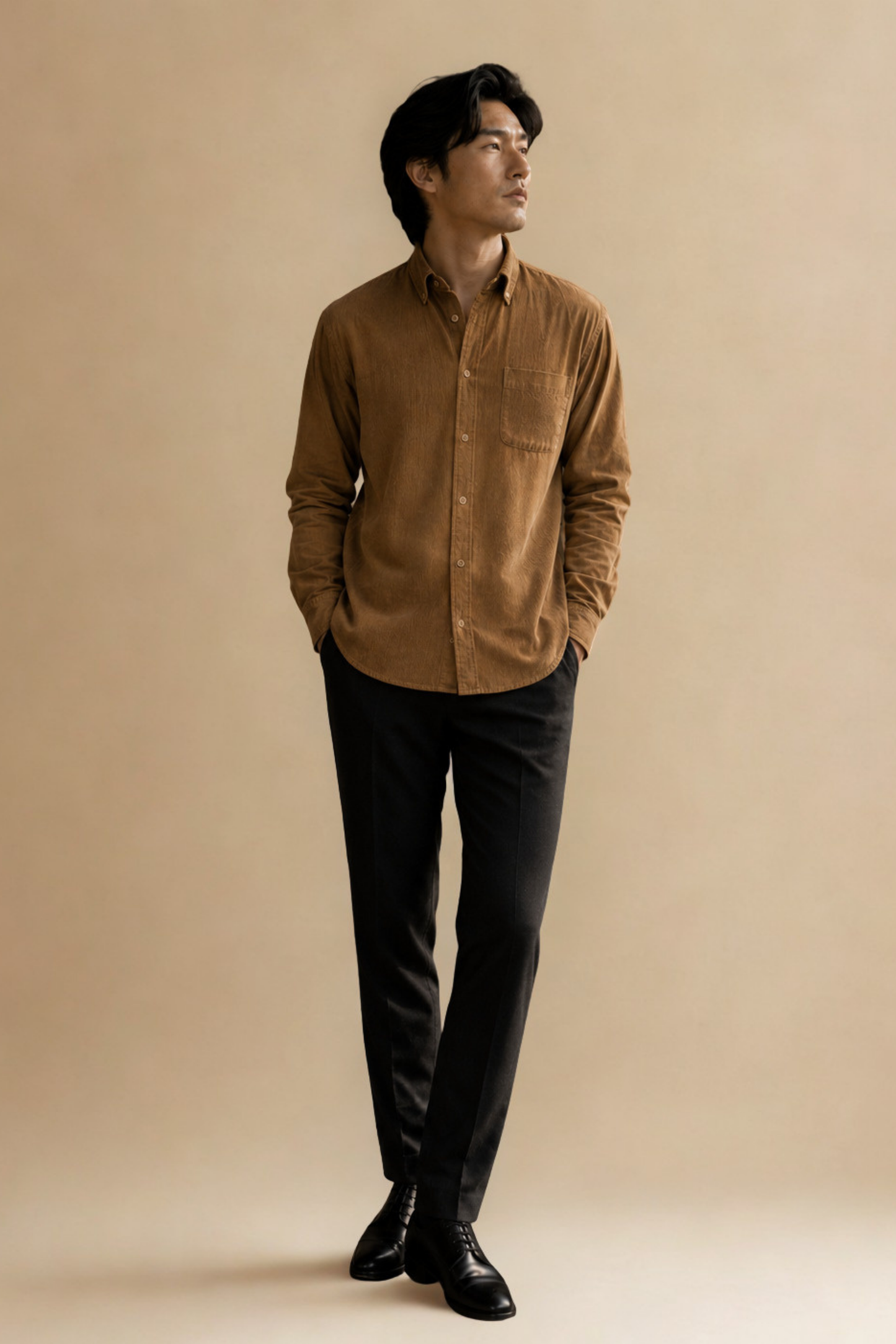 Tokyo Edit Shirt | Roasted Brown | Japanese Cotton