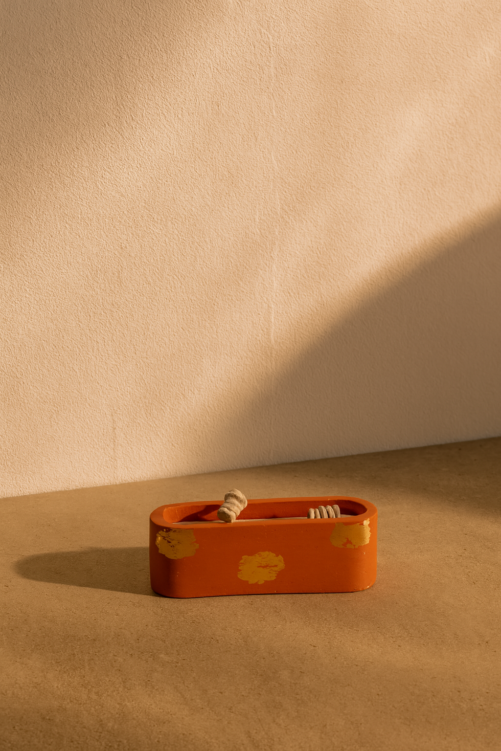 Terracotta Gold Leaf Soy Candle