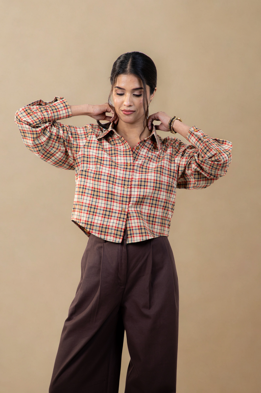 Crop Shirt | Vintage Checks