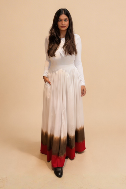 Josephine Skirt | Red Chocolate | Banana Fabric