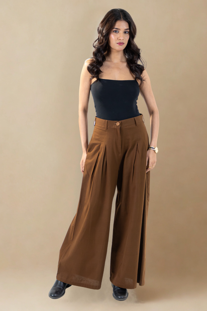 Windsor Trousers | Brown | Cotton Khadi