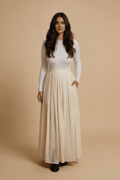 Josephine Skirt | Vanilla | Banana Fabric