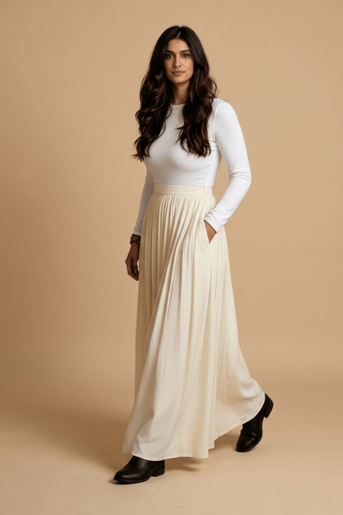 Josephine Skirt | Vanilla | Banana Fabric