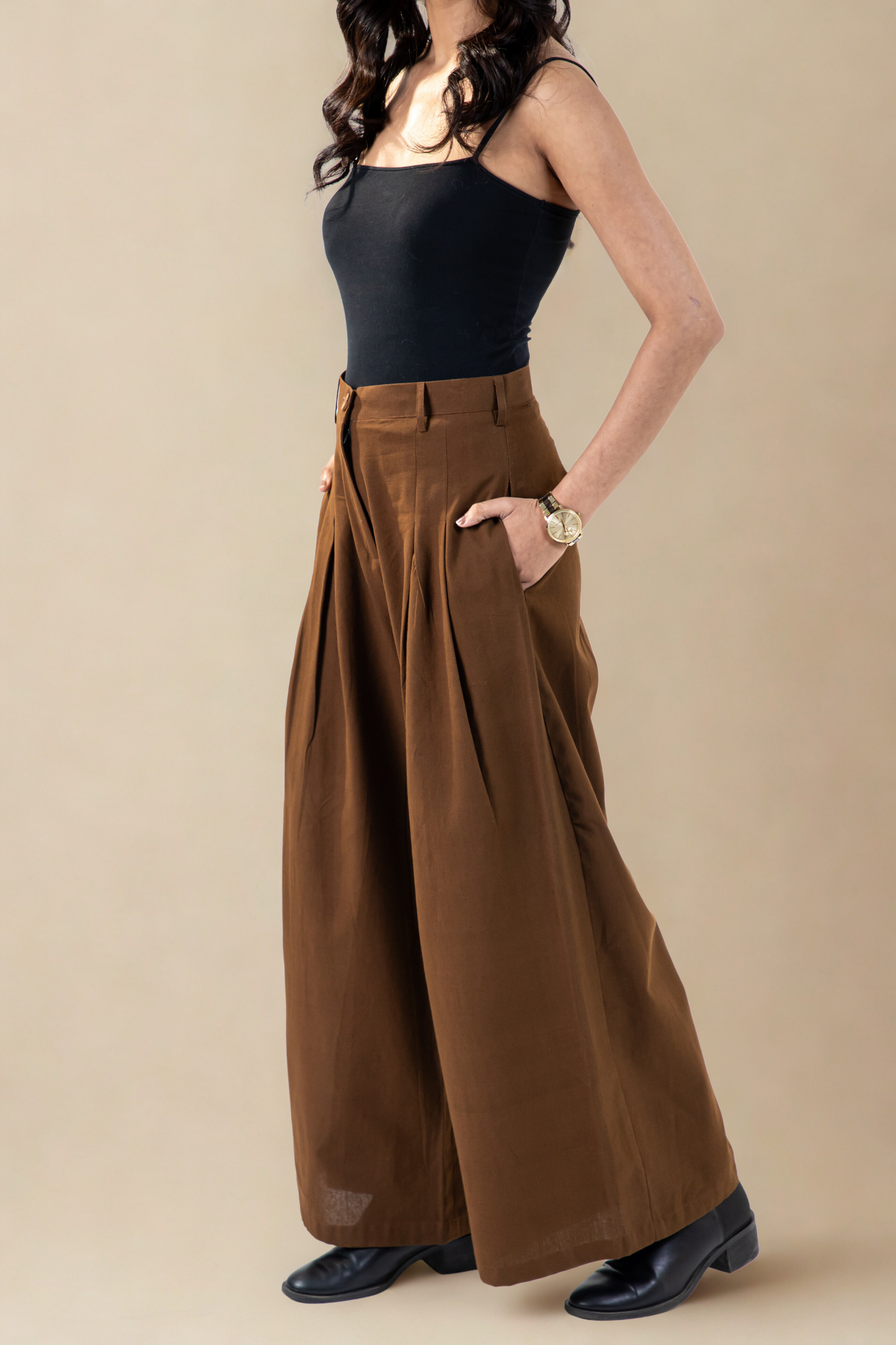 Windsor Trousers | Brown | Cotton Khadi