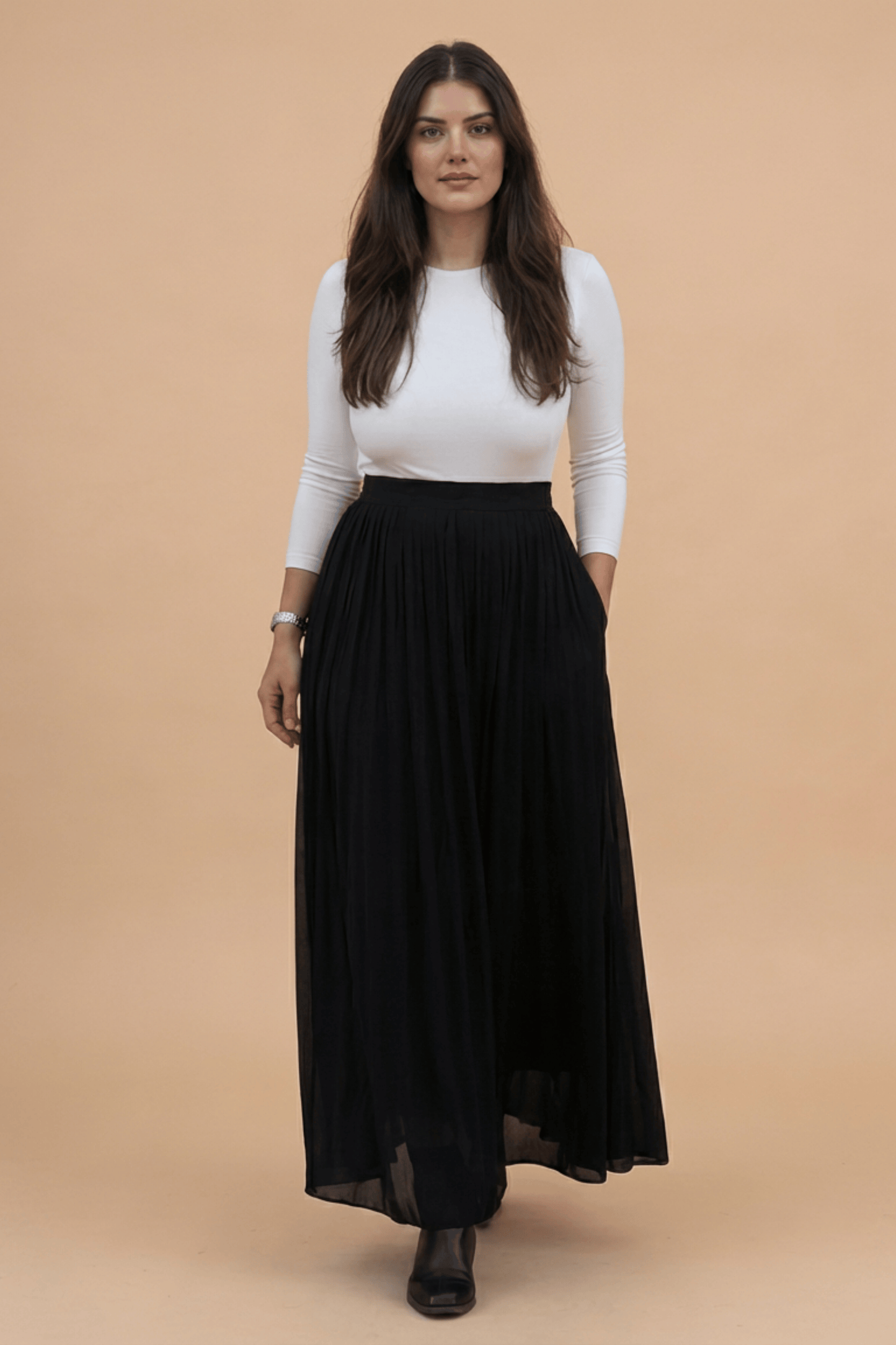 Josephine Skirt | Black Beauty | Banana Fabric