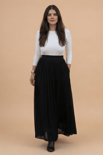 Josephine Skirt | Black Beauty | Banana Fabric