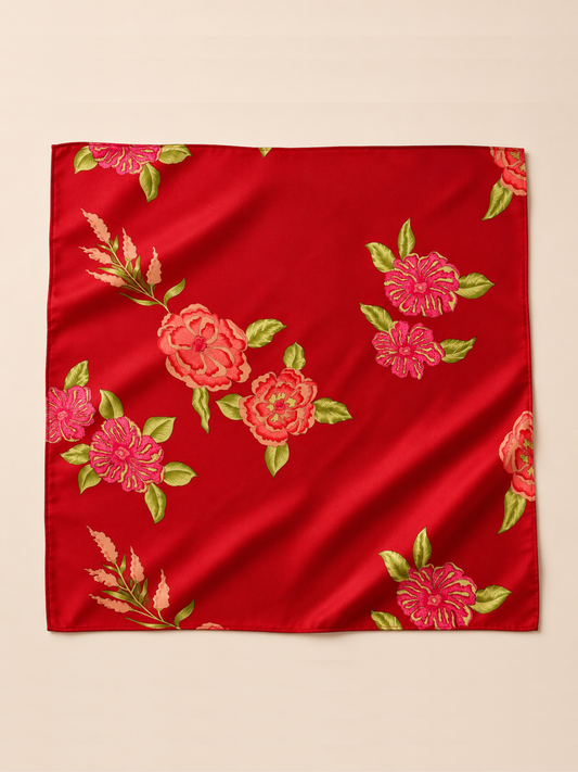Scarlet Bloom Scarf