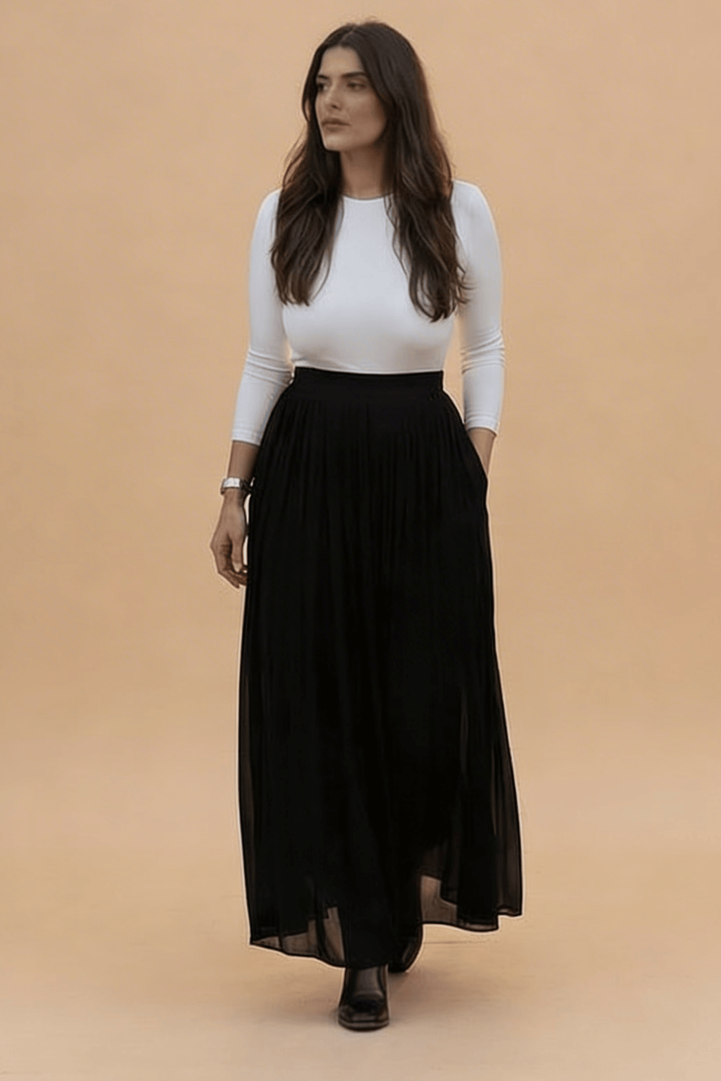 Josephine Skirt | Black Beauty | Banana Fabric