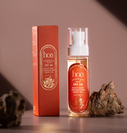 HOA Golden Leaf Daily Sun Protection Body Oil with SPF 50