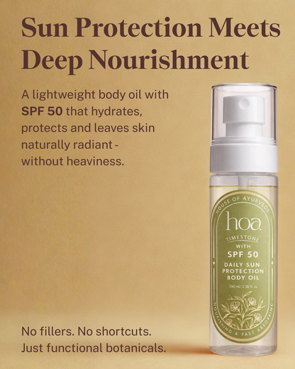 Time Stone SPF 50 Body Oil – Hydrating Glow & Sun Protection