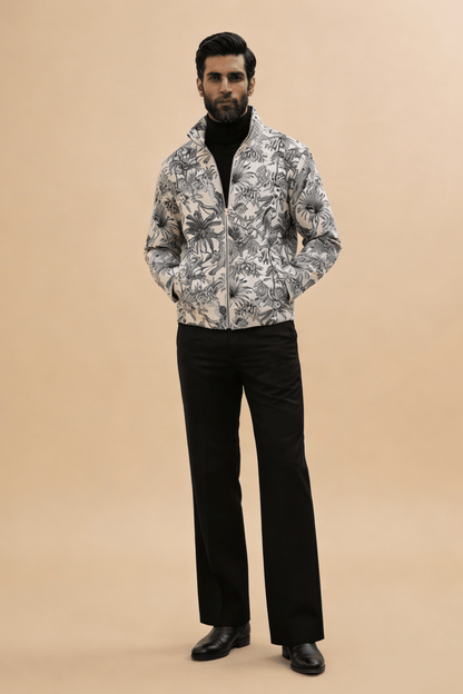 Drift Jacket - Wild Indigo | Jacquard Fabric