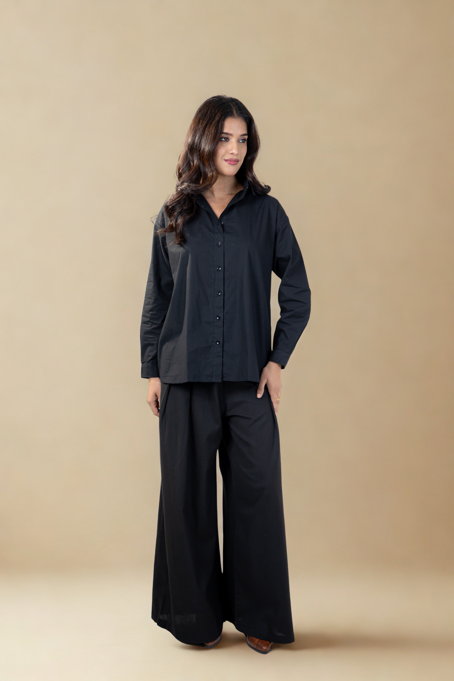 Oxford Shirt | Classic Black | Cotton poplin