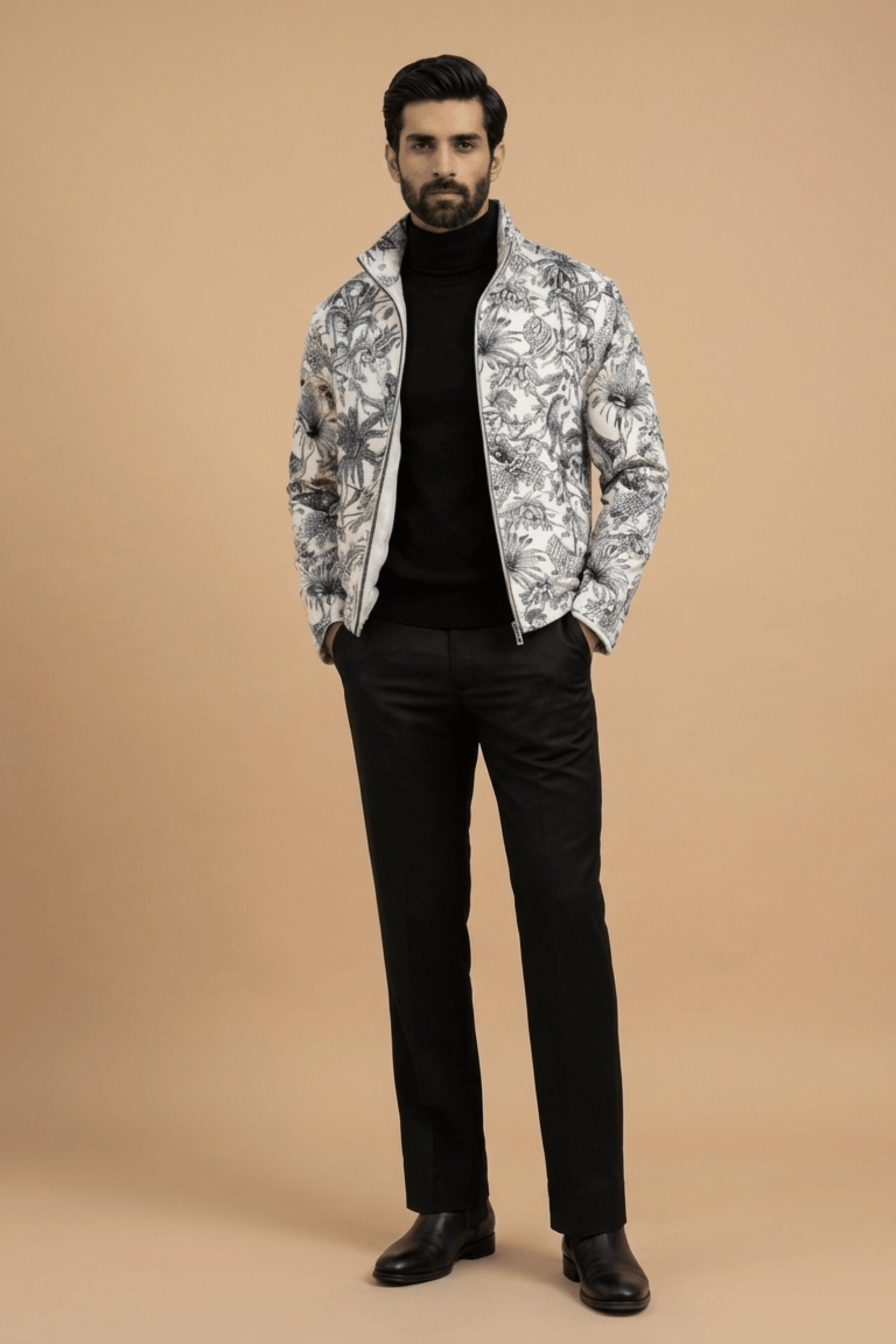 Drift Jacket - Wild Indigo | Jacquard Fabric