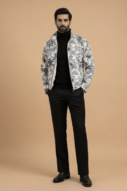Drift Jacket - Wild Indigo | Jacquard Fabric