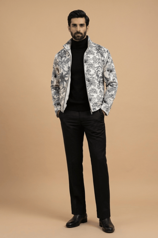Drift Jacket - Wild Indigo | Jacquard Fabric