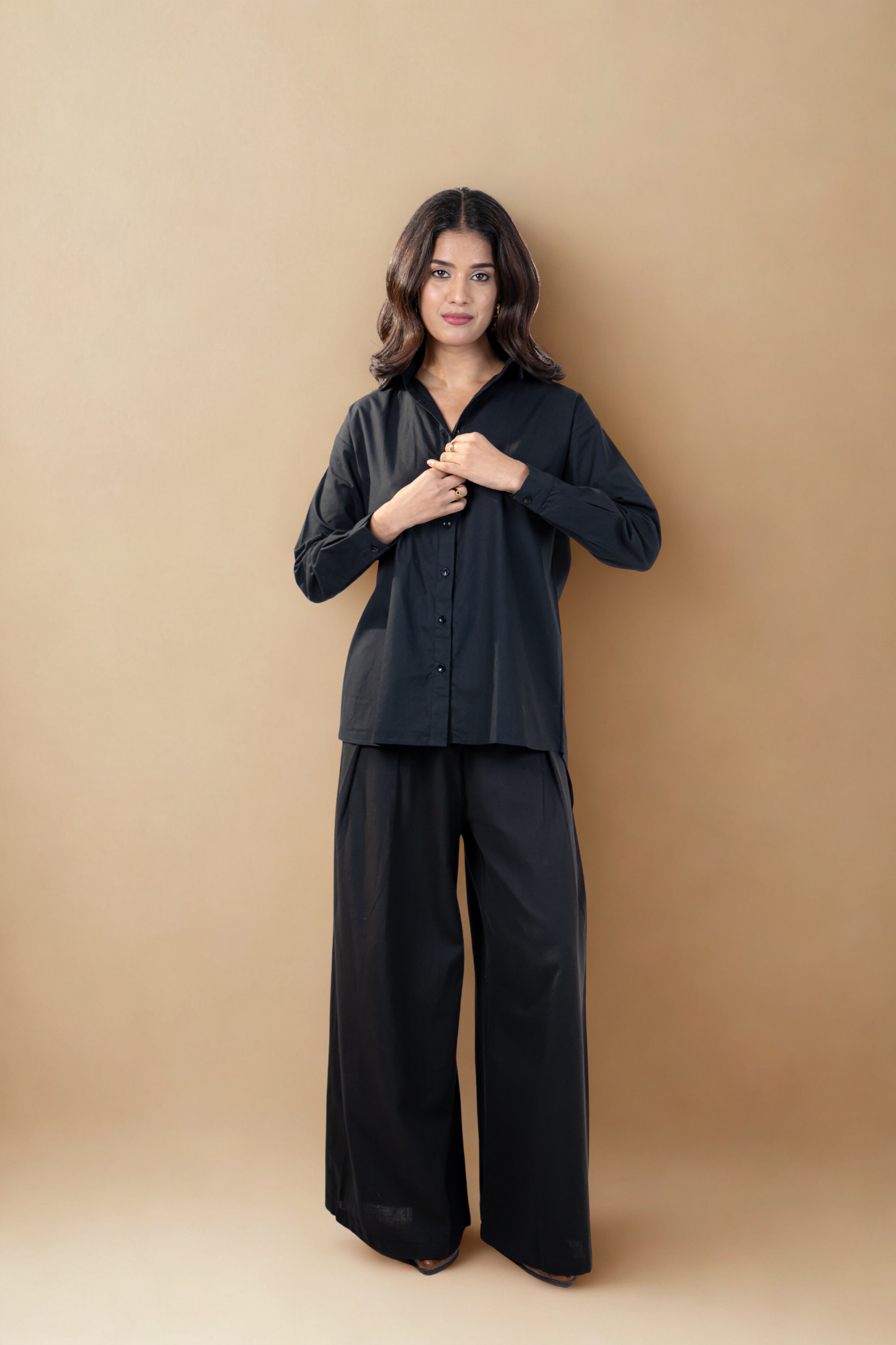 Oxford Shirt | Classic Black | Cotton poplin