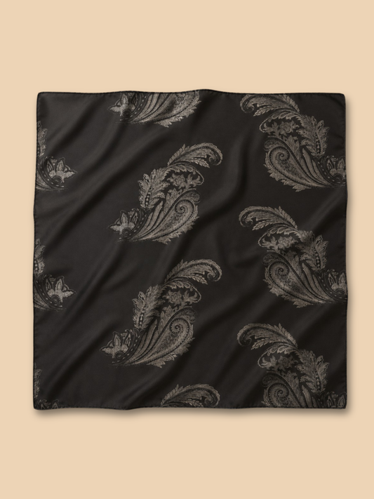 The Noir Paisley Scarf