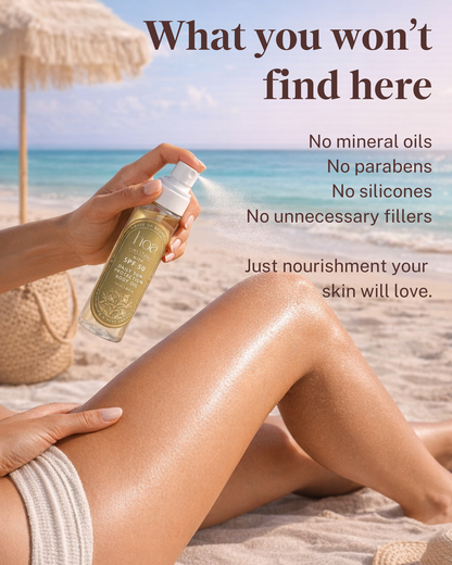 Time Stone SPF 50 Body Oil – Hydrating Glow & Sun Protection