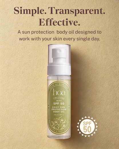 Time Stone SPF 50 Body Oil – Hydrating Glow & Sun Protection