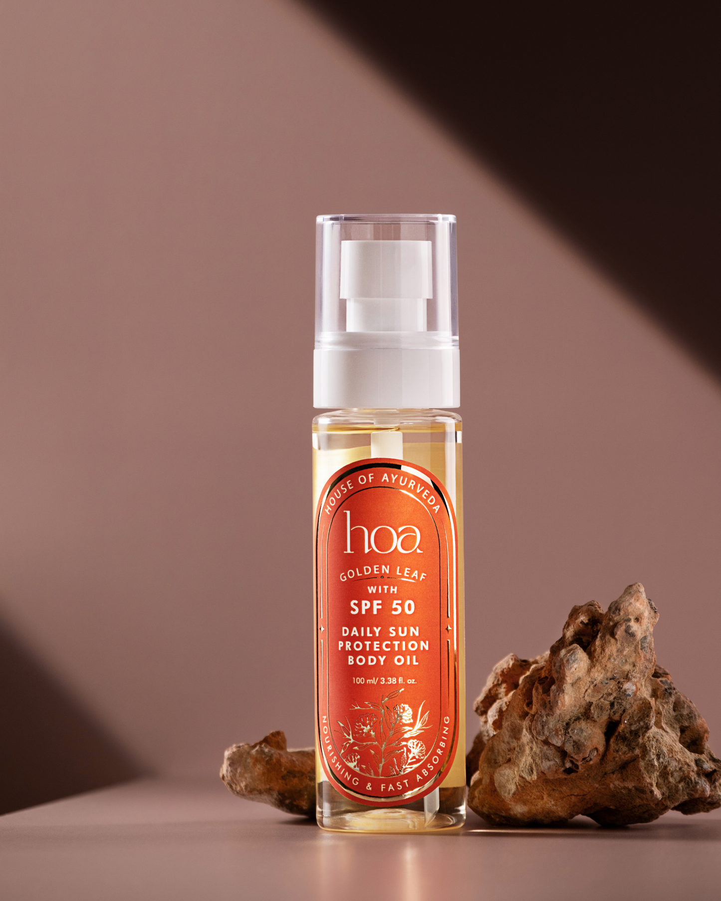 HOA Golden Leaf Daily Sun Protection Body Oil with SPF 50