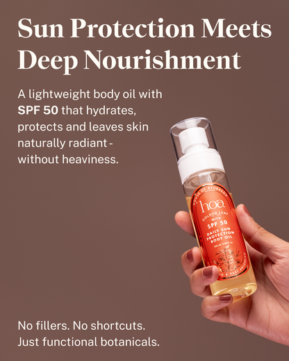 HOA Golden Leaf Daily Sun Protection Body Oil with SPF 50