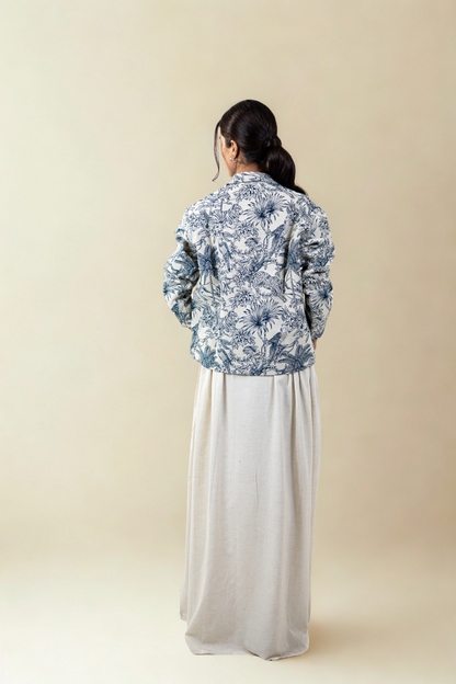Drift Jacket - Wild Indigo  | Jacquard Fabric