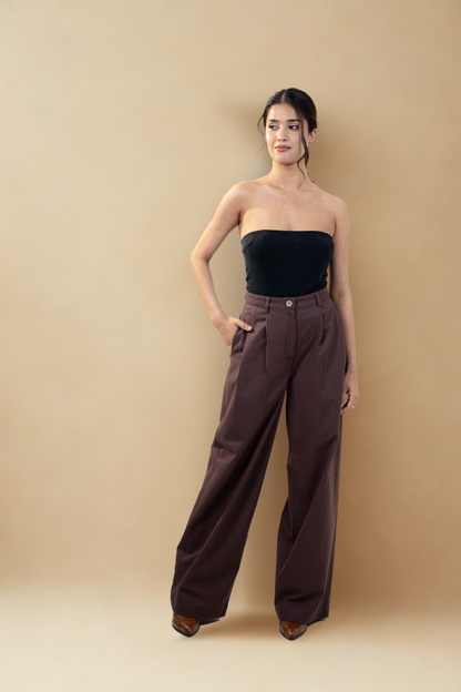 Gangnam Pants | Bitter Chocolate | Organic Cotton Canvas