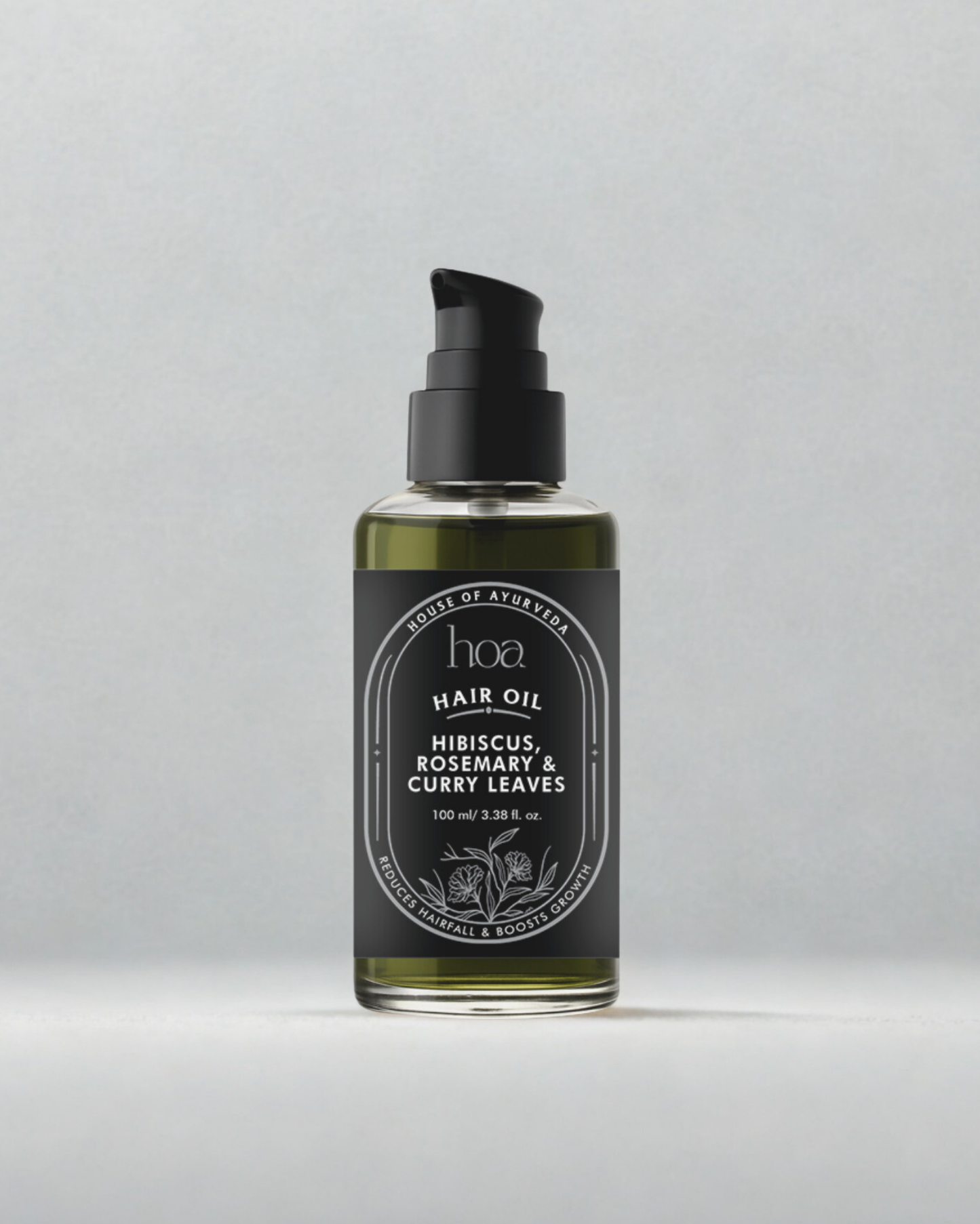 HOA Hibiscus, Rosemary & Curry Leaves Hair Oil