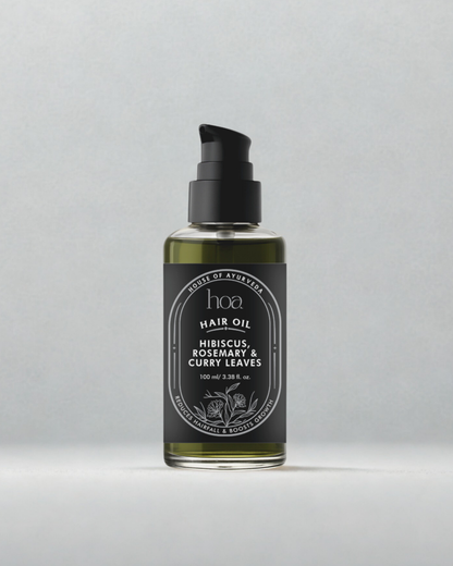 HOA Hibiscus, Rosemary & Curry Leaves Hair Oil