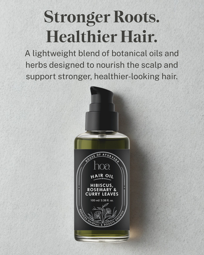 HOA Hibiscus, Rosemary & Curry Leaves Hair Oil