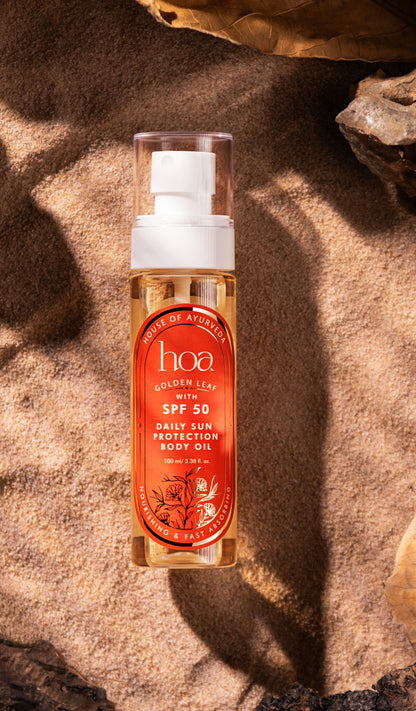 HOA Golden Leaf Daily Sun Protection Body Oil with SPF 50