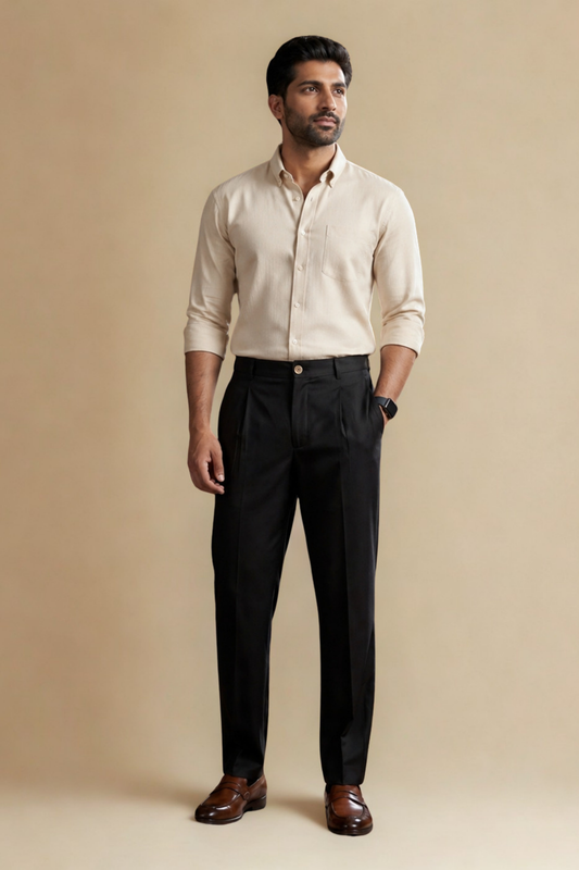 Kensington Trousers | Black | Organic Cotton Canvas