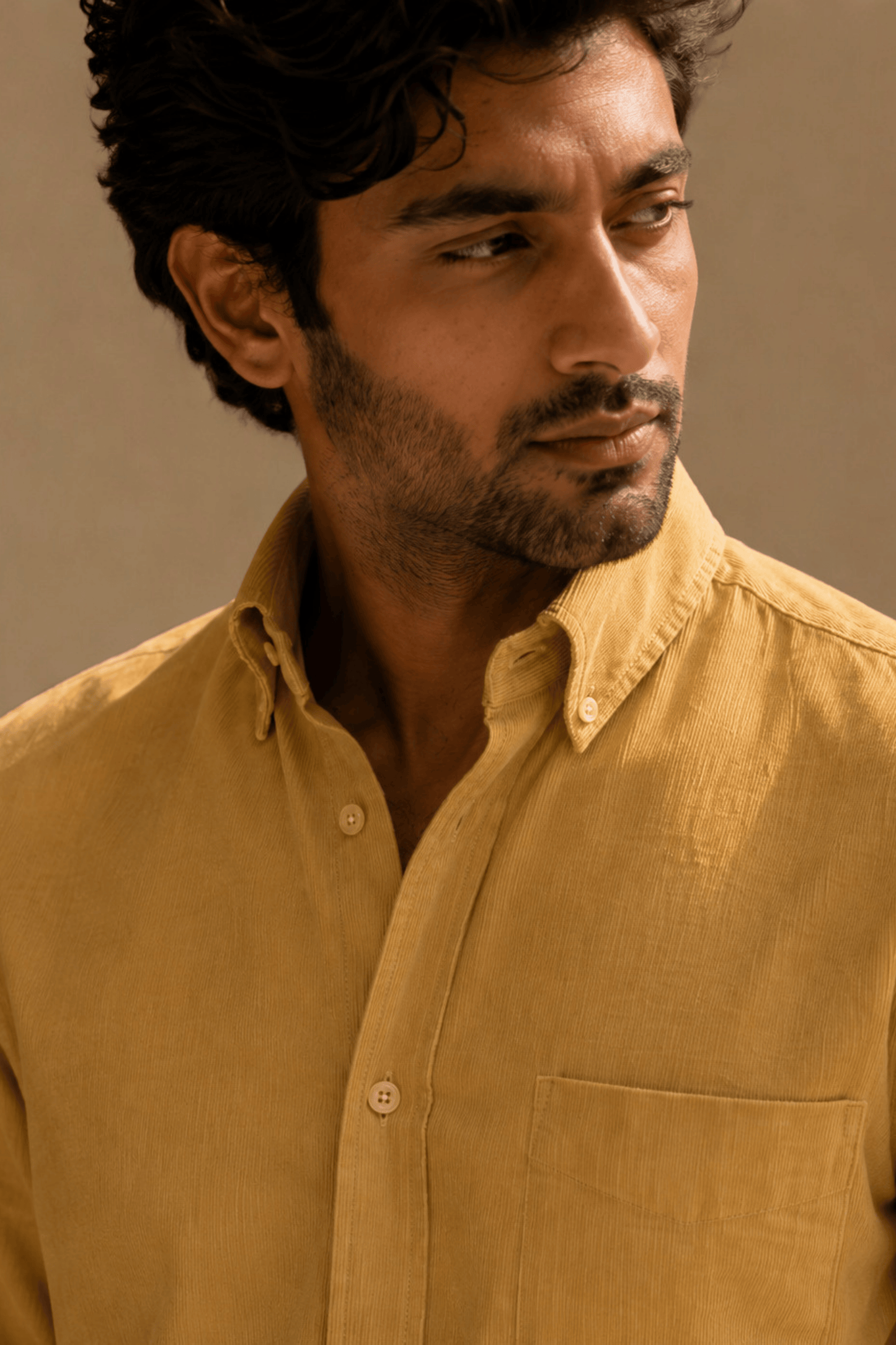 Tokyo Edit Shirt | Warm Mustard | Japanese Cotton