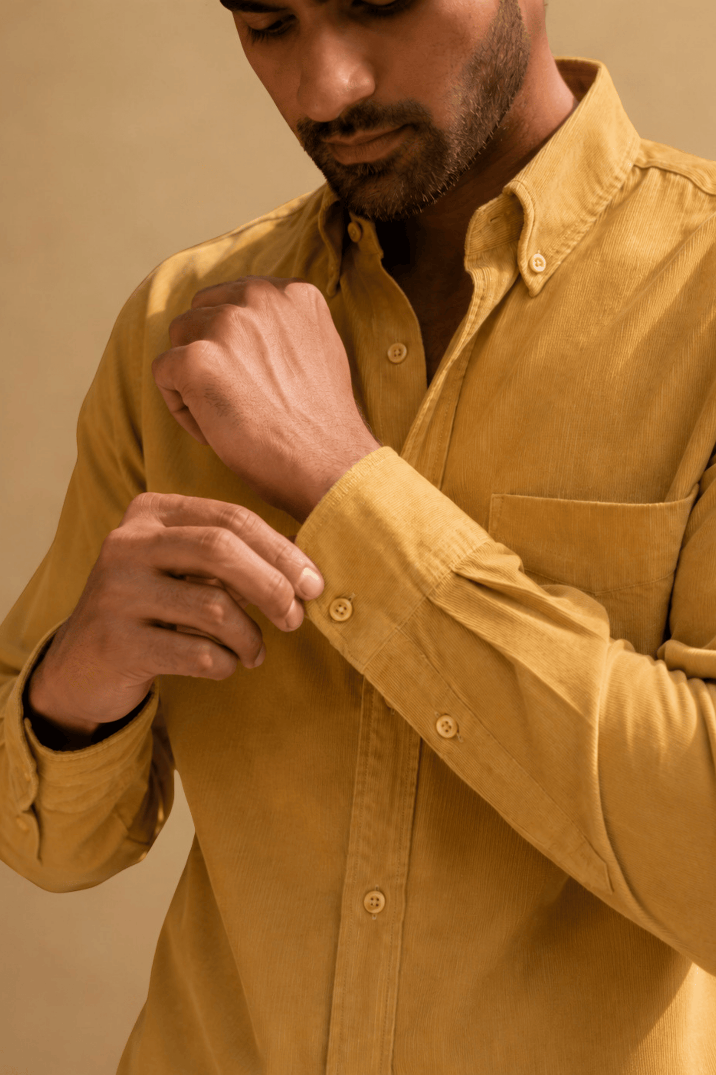 Tokyo Edit Shirt | Warm Mustard | Japanese Cotton