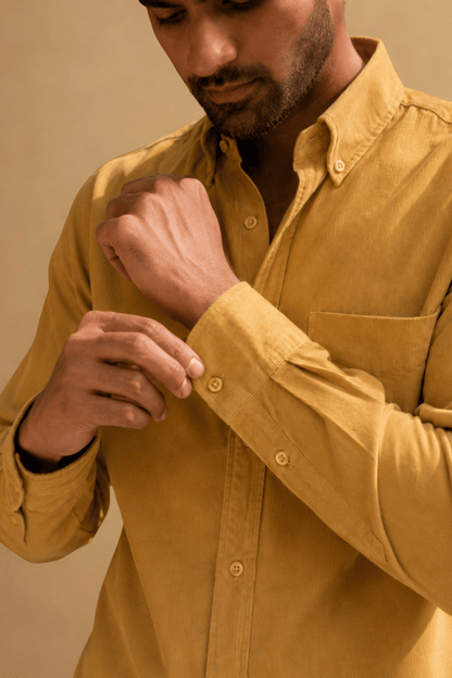 Tokyo Edit Shirt | Warm Mustard | Japanese Cotton