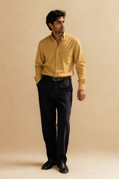 Tokyo Edit Shirt | Warm Mustard | Japanese Cotton