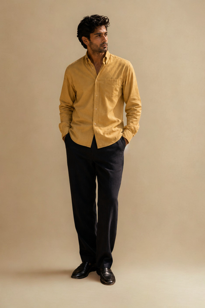 Tokyo Edit Shirt | Warm Mustard | Japanese Cotton