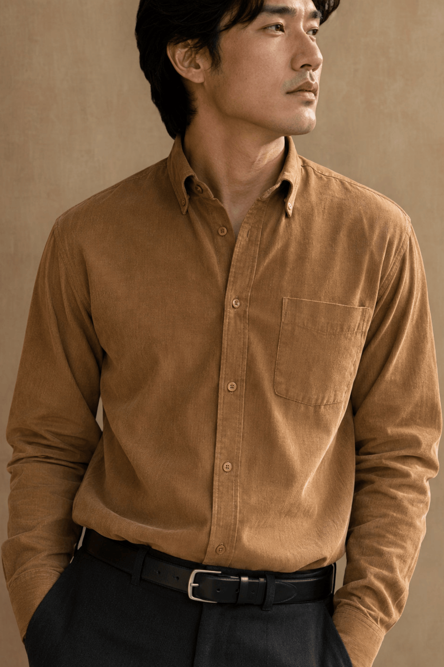 Tokyo Edit Shirt | Roasted Brown | Japanese Cotton