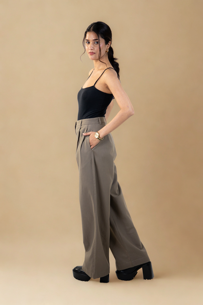 Gangnam Pants | Olive Grey | Organic Cotton Canvas