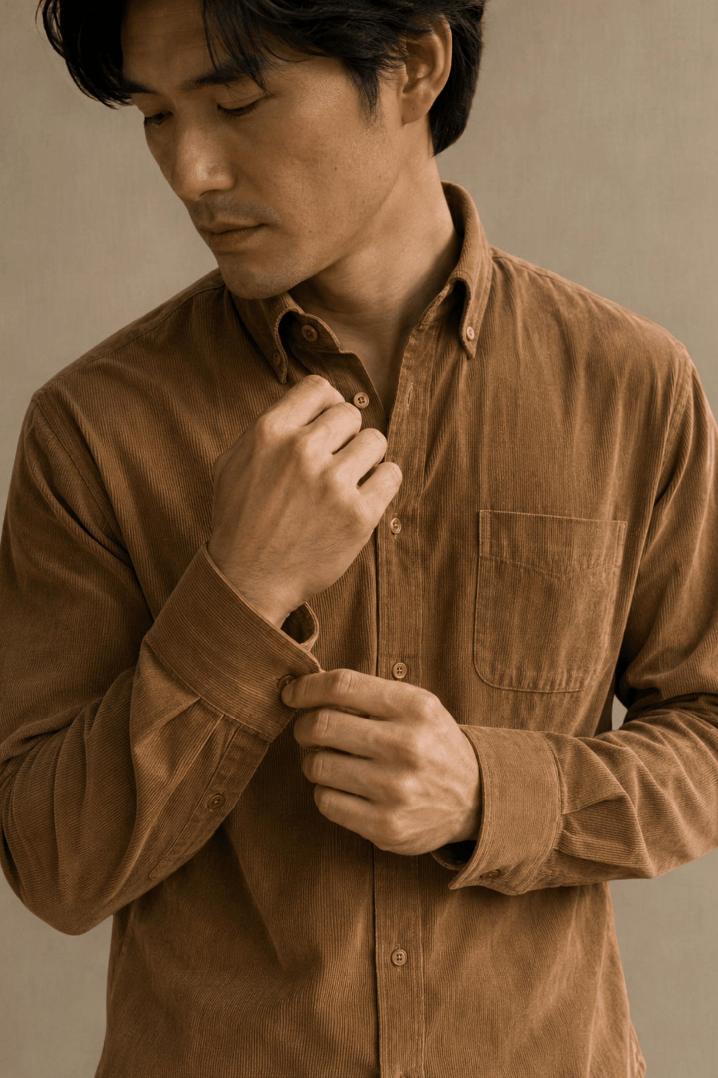 Tokyo Edit Shirt | Roasted Brown | Japanese Cotton