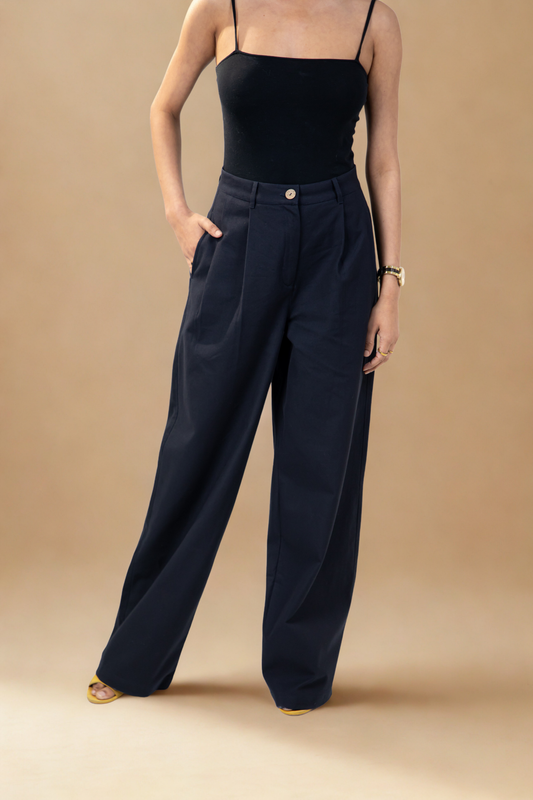 Gangnam Pants | Deep Blue | Organic Cotton Canvas