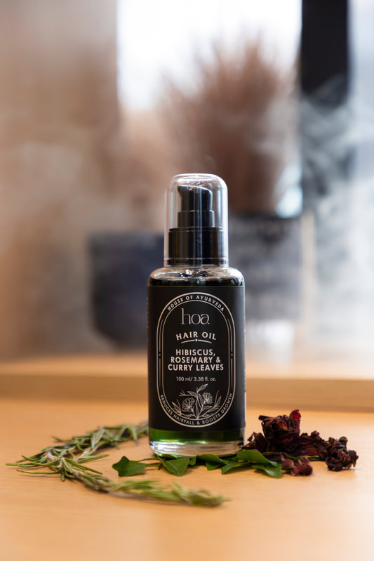 HOA Hibiscus, Rosemary & Curry Leaves Hair Oil