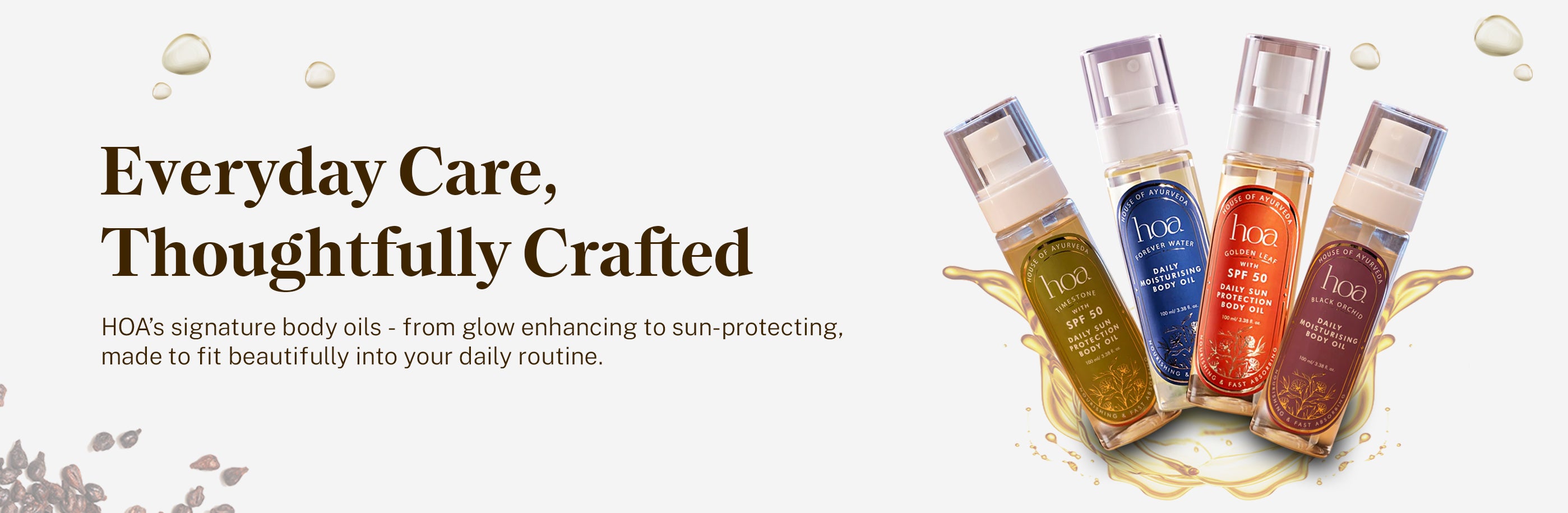 Body Oil Banner
