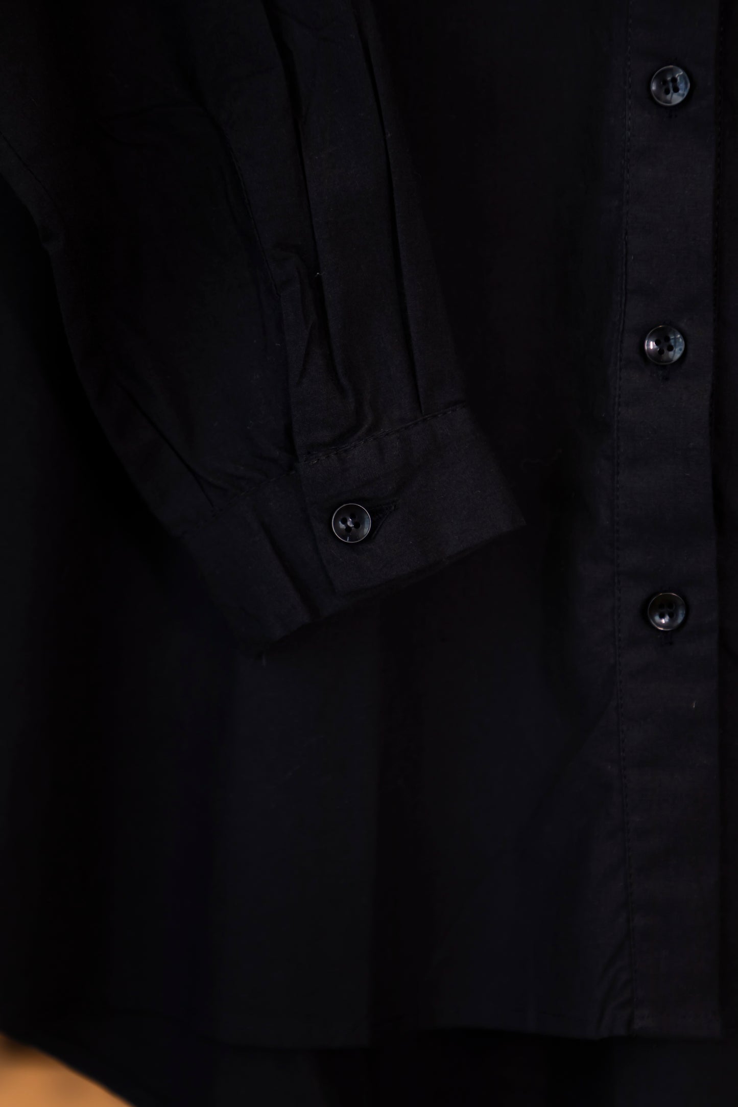 Omay Classic Black Oxford Shirt - 100% Cotton