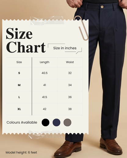 Kensington Trousers | Midnight Blue | Organic Cotton Canvas