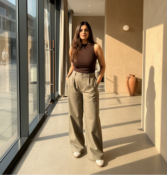 Gangnam Pants | Olive Grey