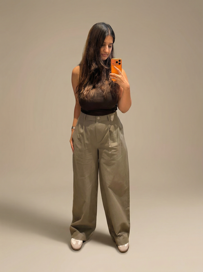 Gangnam Pants | Olive Grey