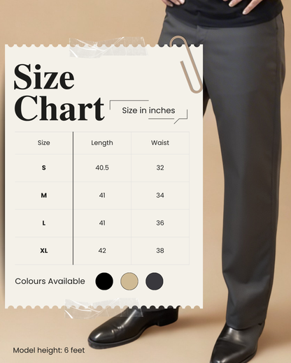 Regent Trousers | Grey | Tailored Wide Leg